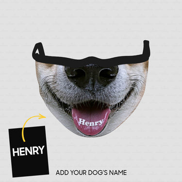 Personalized Dog Gift Idea - Brown Corgi Zoom In For Dog Lovers - Cloth Mask